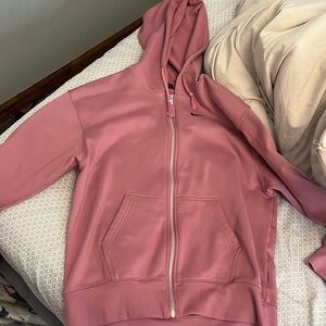 cute pink nike zip up! like new 0 stains